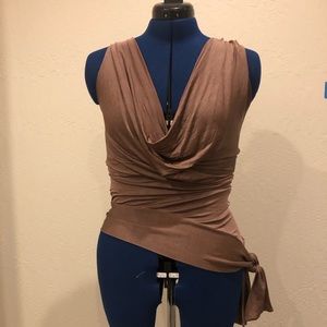 Fitted Cowl Neck sleeveless top • Size S